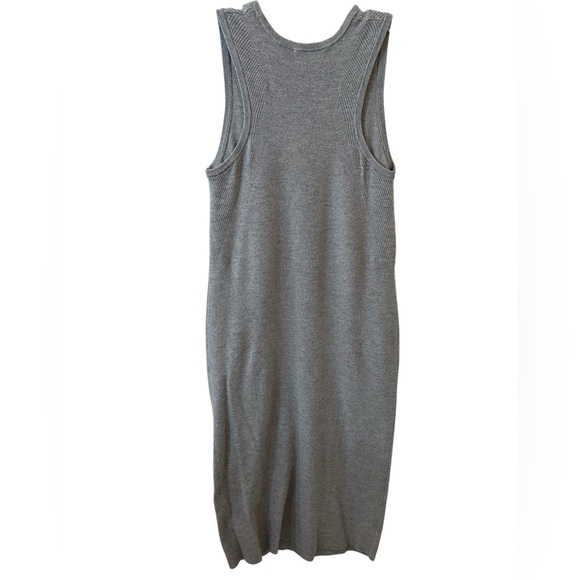 Athleta Bodycon Long Sweater Dress, Merino Wool, Light Grey, Medium Petite! - Picture 3 of 6